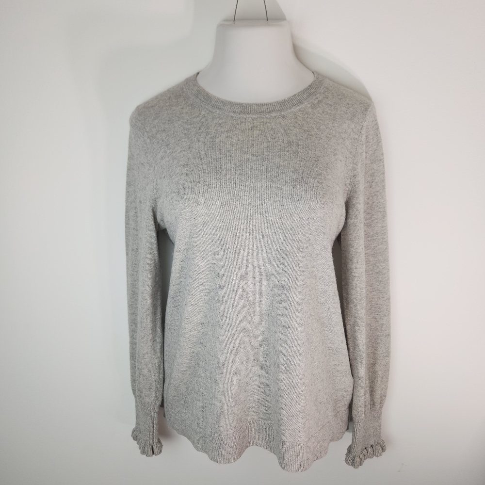 Banana Republic Flipucci Gray Wool Crewneck Sweater L